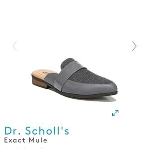 Dr. Scholl’s Exact Grey Mule Flats